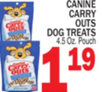 C Town CANINE CARRY OUTS DOG TREATS offer