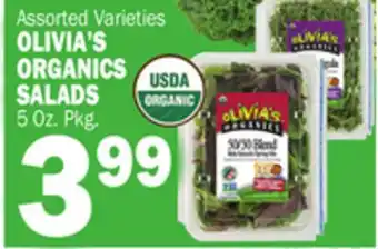 C Town OLIVIA'S ORGANICS SALADS offer
