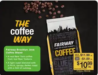 Fairway Store Market Fairway Brooklyn Java Coffee Blend offer
