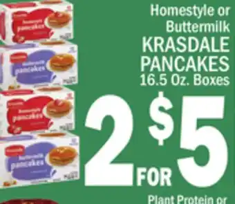 C Town KRASDALE PANCAKES 16.5 Oz. Boxes offer