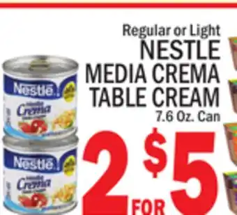 C Town NESTLE MEDIA CREMA TABLE CREAM offer