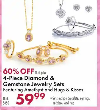 Boscov's 4-Piece Diamond & Gemstone Jewelry Sets offer