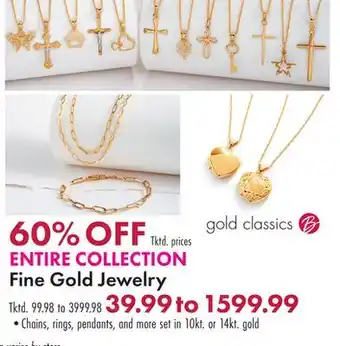 Boscov's ENTIRE COLLECTION Fine Gold Jewelry offer