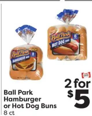 Weis Markets Ball Park Hamburger or Hot Dog Buns offer