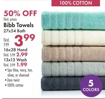 Boscov's Bibb Towels offer