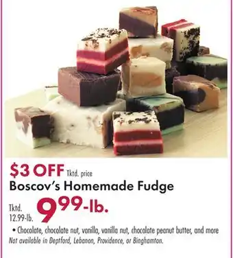Boscov's Boscov's Homemade Fudge offer