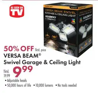 Boscov's VERSA BEAM Swivel Garage & Ceiling Light offer