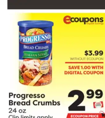 Weis Markets Progresso Bread Crumbs offer