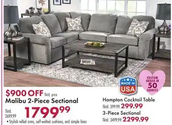 Boscov's Malibu 2-Piece Sectional offer