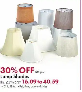 Boscov's Lamp Shades offer