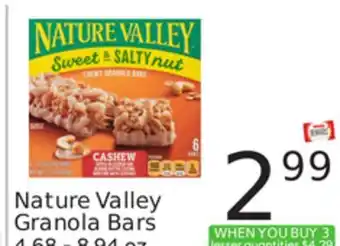 Weis Markets Nature Valley Granola Bars offer