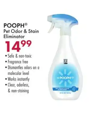 Boscov's POOPH Pet Odor & Stain Eliminator offer