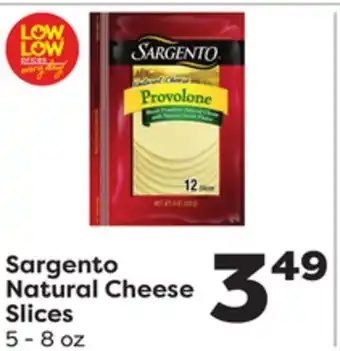Weis Markets Sargento Natural Cheese Slices offer