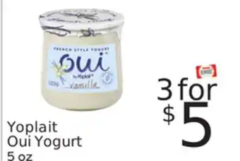 Weis Markets Yoplait Oui Yogurt offer