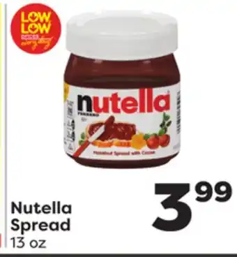 Weis Markets Nutella Spread offer