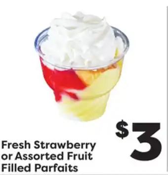 Weis Markets Fresh Strawberry or Assorted Fruit Filled Parfaits offer