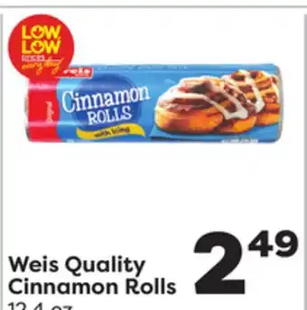 Weis Markets Weis Quality Cinnamon Rolls offer