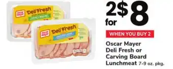 ACME Oscar Mayer Deli Fresh or Carving Board Lunchmeat offer