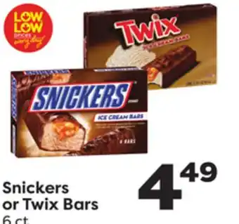 Weis Markets Snickers or Twix Bars offer