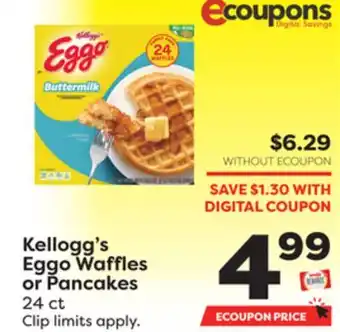 Weis Markets Kellogg's Eggo Waffles or Pancakes offer