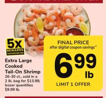 ACME Extra Large Cooked Tail-On Shrimp offer