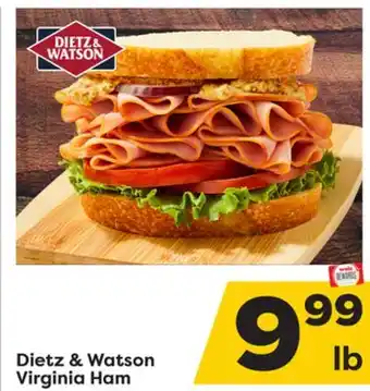 Weis Markets Dietz & Watson Virginia Ham offer