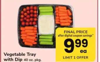 ACME Vegetable Tray with Dip offer