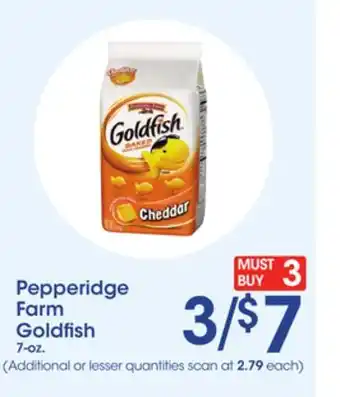 Price Rite Pepperidge Farm Goldfish offer