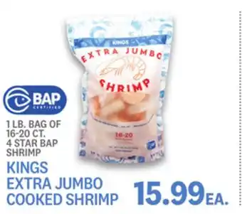 Kings Food Markets KINGS EXTRA JUMBO COOKED SHRIMP offer