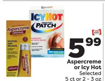 Weis Markets Aspercreme or Icy Hot offer