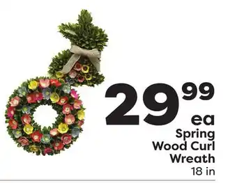 Weis Markets Spring Wood Curl Wreath offer