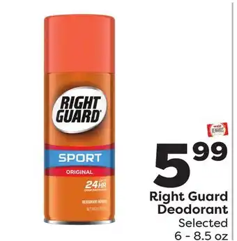 Weis Markets Right Guard Deodorant offer