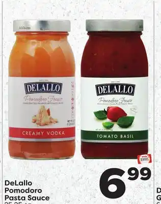 Weis Markets DeLallo Pomodoro Pasta Sauce offer