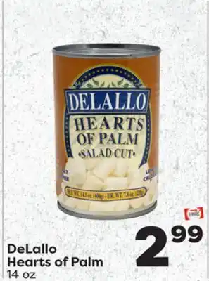 Weis Markets DeLallo Hearts of Palm offer