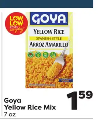 Weis Markets Goya Yellow Rice Mix offer