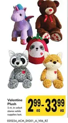 ACME Valentine Plush offer