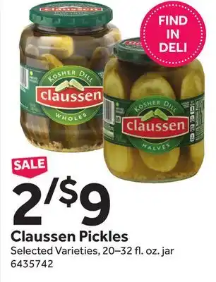 Stop&Shop Claussen Pickles offer