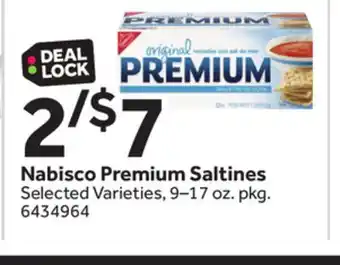 Stop&Shop Nabisco Premium Saltines offer