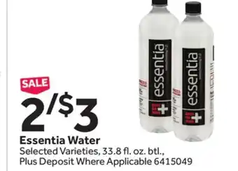 Stop&Shop Essentia Water offer