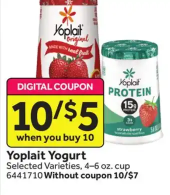 Stop&Shop Yoplait Yogurt offer