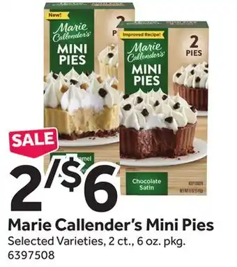 Stop&Shop Marie Callender's Mini Pies offer