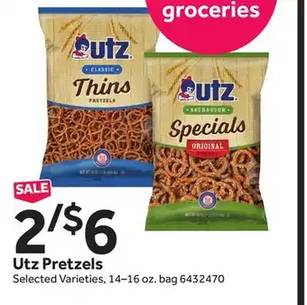 Stop&Shop Utz Pretzels offer