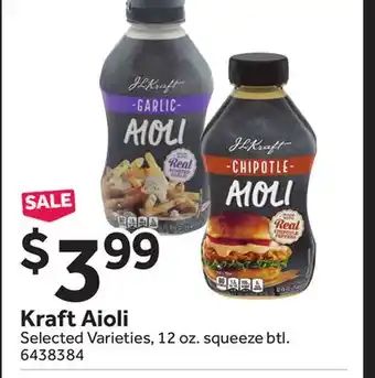 Stop&Shop Kraft Aioli offer