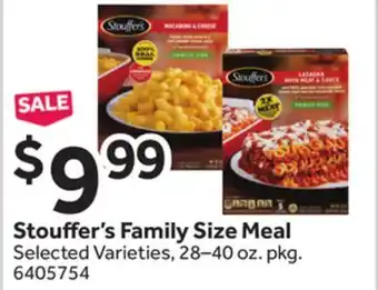 Stop&Shop Stou er's Family Size Meal offer