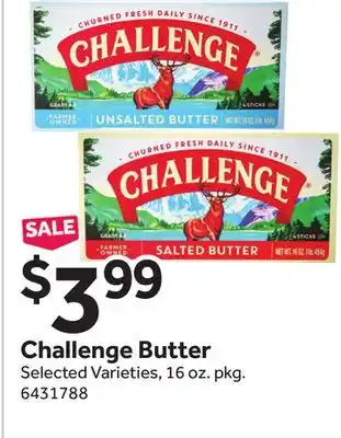 Stop&Shop Challenge Butter offer