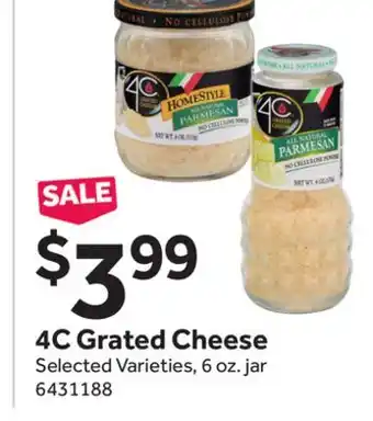 Stop&Shop 4C Grated Cheese offer