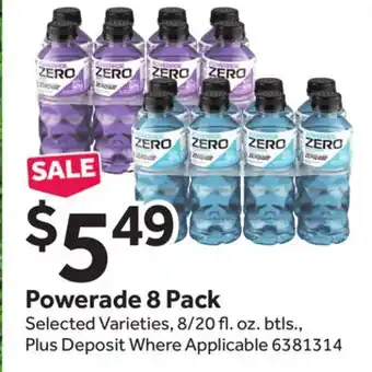 Stop&Shop Powerade 8 Pack offer