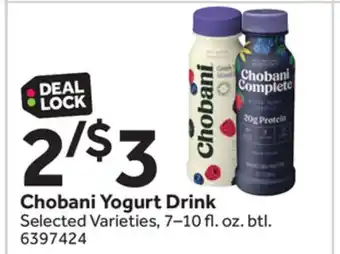 Stop&Shop Chobani Yogurt Drink offer