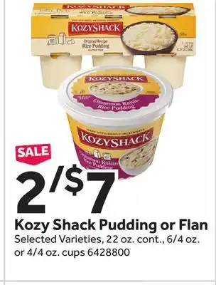 Stop&Shop Kozy Shack Pudding or Flan offer