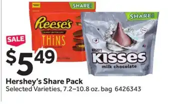 Stop&Shop Hershey's Share Pack offer